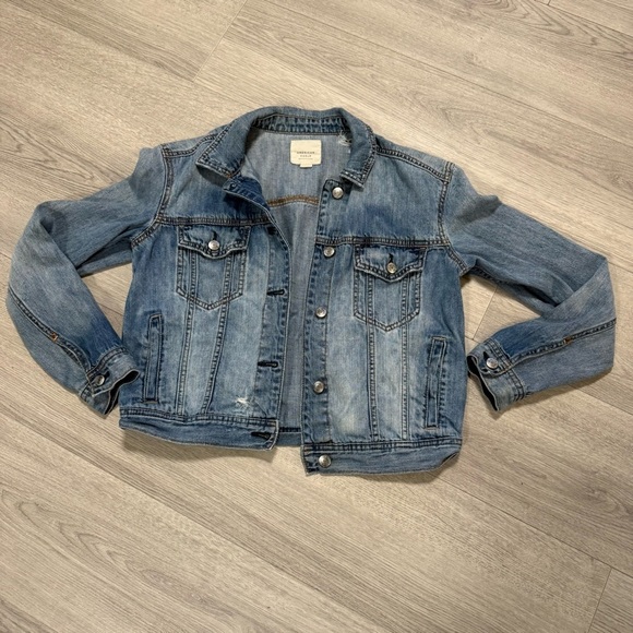 American Eagle Outfitters Jackets & Blazers - American Eagle Custom Bratz Denim Jacket distressed SZ Small